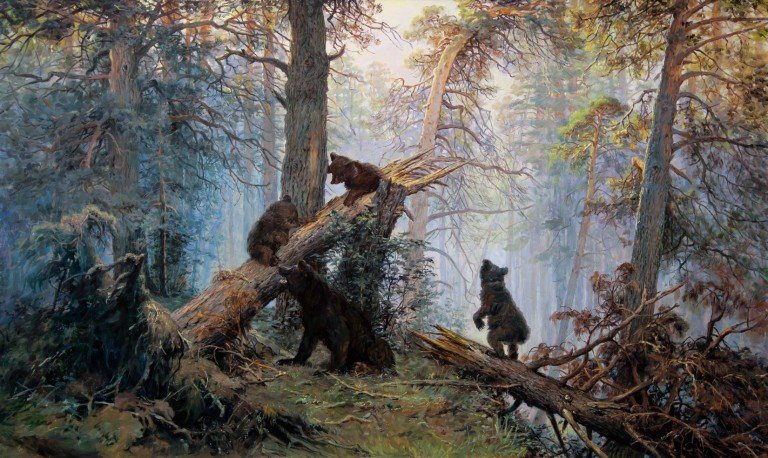 Утро в сосновом лесу 1889
