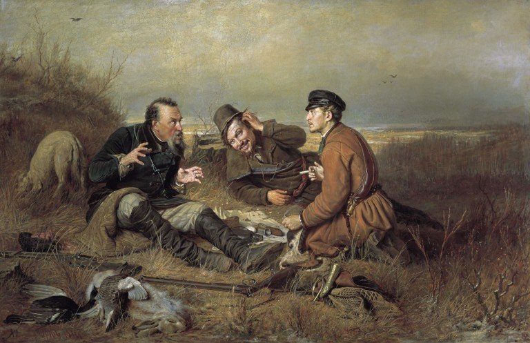 Охотники на привале 1871
