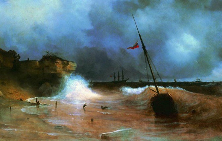 Конец бури на море 1839
