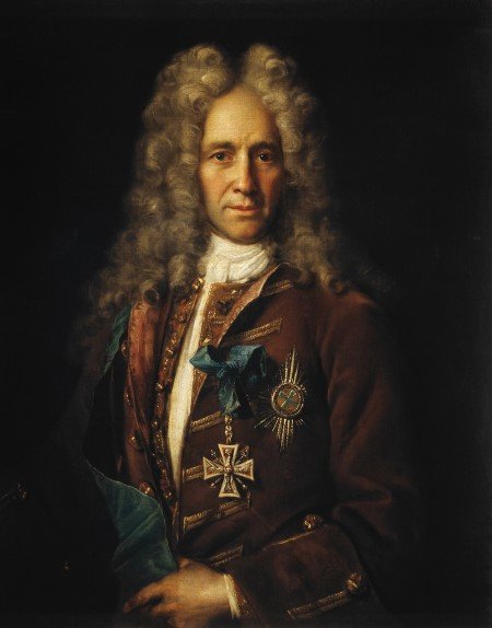 Портрет государственного канцлера графа Гавриила Ивановича Головкина 1720-е
