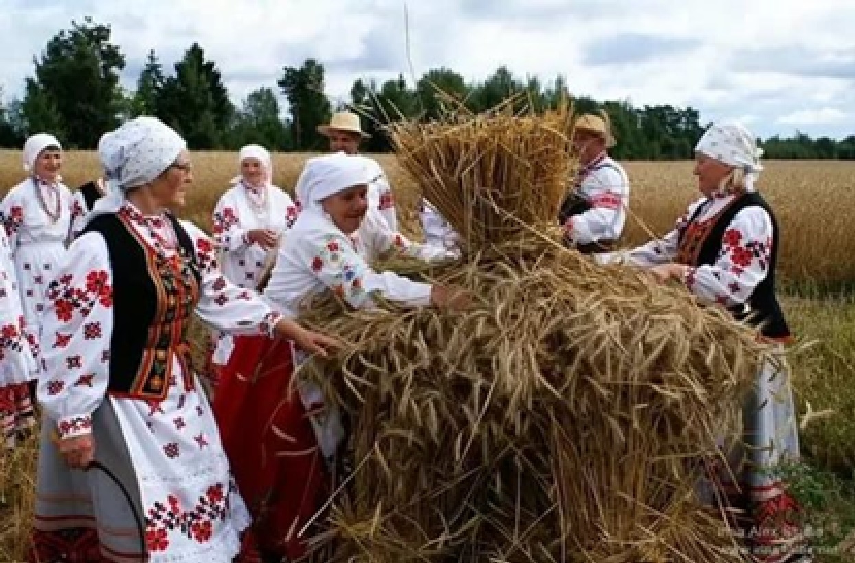 Начало жатвы в старину называли зажинки заверши рисунок на котором изображено