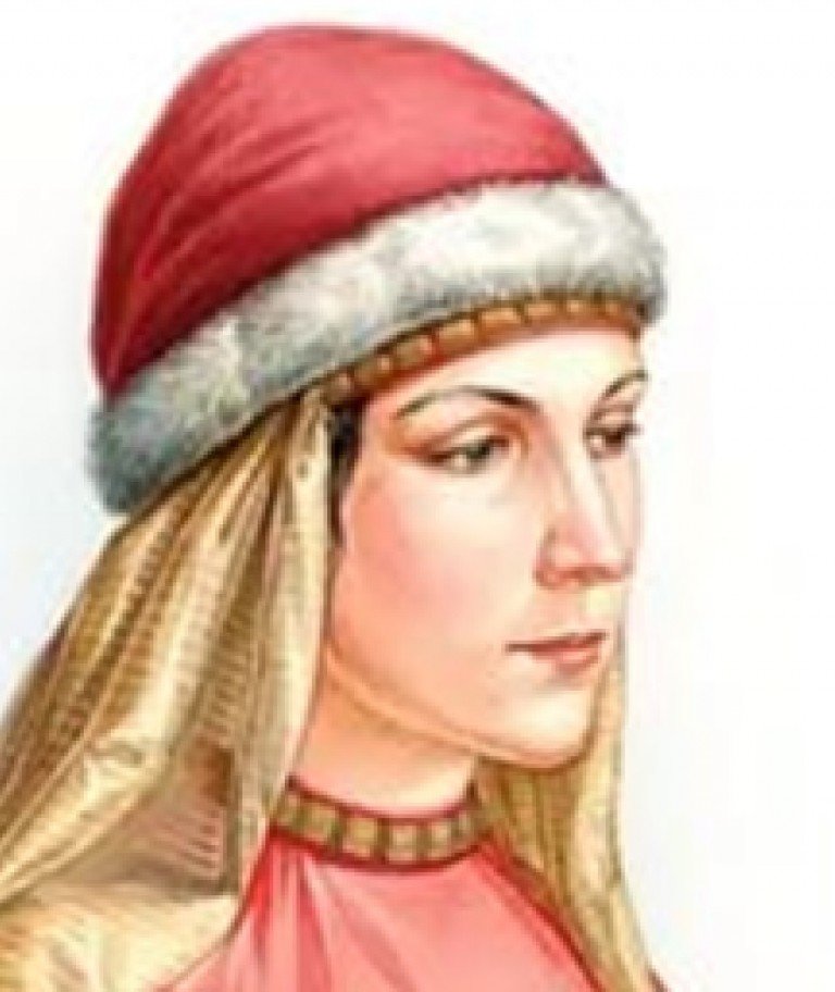 Каптур. Древнерусская женская меховая шапка с ниспадающей на спину и плечи тканью.
