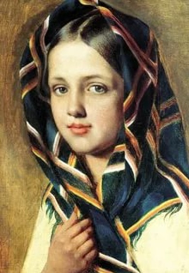 Девушка в платке 1830
