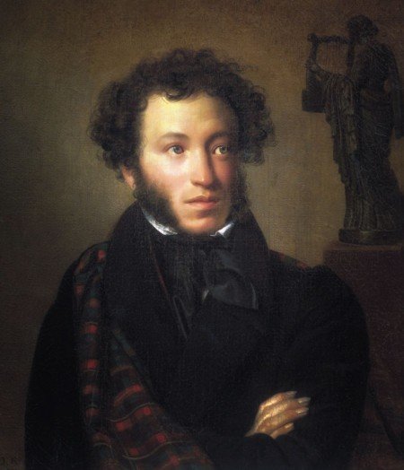 Портрет поэта Александра Сергеевича Пушкина 1827
