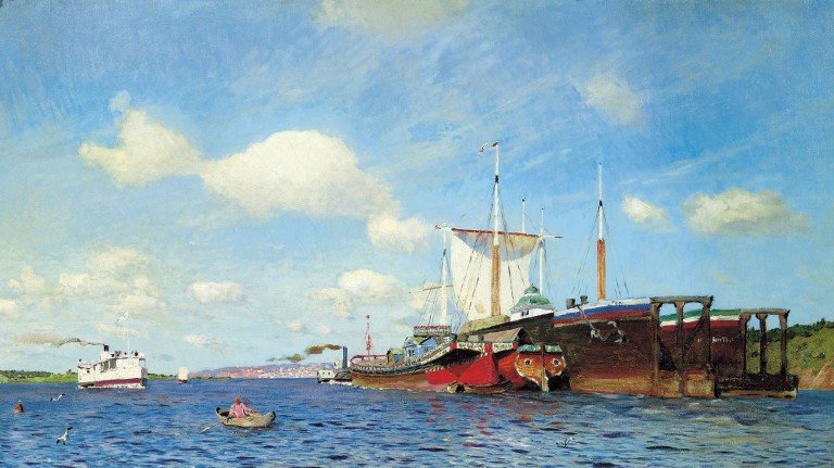 Свежий ветер Волга. 1895
