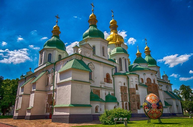 Софийский собор в Киеве. Построен в первой половине XI века.
